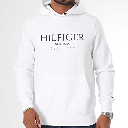 Tommy Hilfiger - Big Hilfiger Sudadera con capucha 5523 Blanco