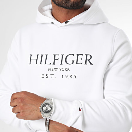 Tommy Hilfiger - Big Hilfiger Sudadera con capucha 5523 Blanco