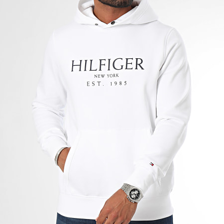 Tommy Hilfiger - Grote Hilfiger Hoodie 5523 Wit