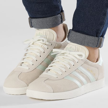 Adidas Originals - Scarpe da ginnastica Gazelle Donna W IG4398 Off White Linen Green