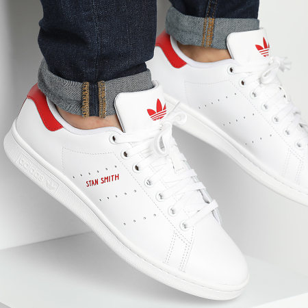 Adidas Originals - Baskets Stan Smith IG9388 Calzado Blanco Mejor Escarlata