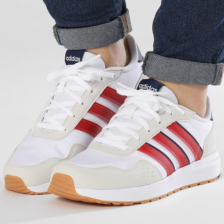 Adidas Sportswear - Baskets Femme Run 60s J IE6441 Footwear White Collegiate Red Dark Blue