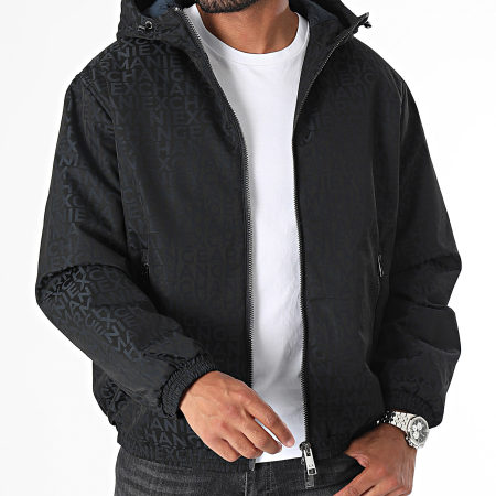 Armani Exchange - Chaqueta de plumón con capucha 6DZB26 Negro