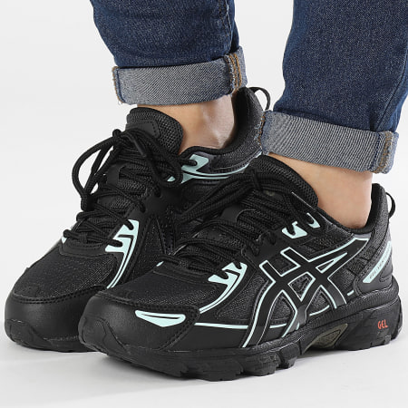 Asics - Baskets Femme Gel Venture 6 GS 1204A162 Black Pale Blue