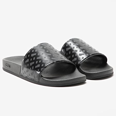 BOSS - Bay It Slid teenslippers 50497833 Zwart