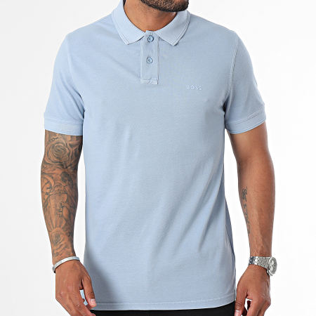 BOSS - Polo a maniche corte Prime 50507813 Blu chiaro