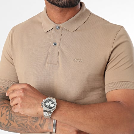 BOSS - Polo de manga corta 50468301 Beige