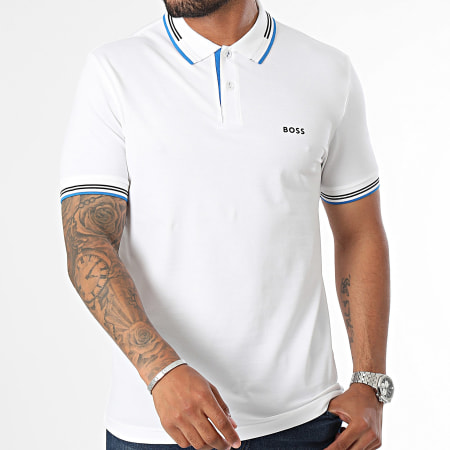 BOSS - Polo Manches Courtes Paul 50506193 Bleu Clair