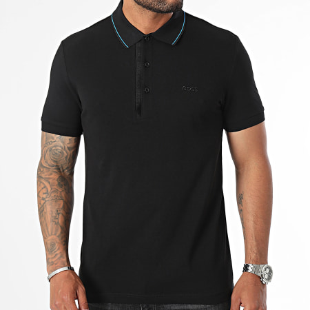 BOSS - Polo de manga corta Paule 4 50506195 Negro