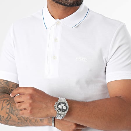 BOSS - Polo de manga corta Paule 4 50506195 Blanco