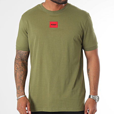 HUGO - Camiseta Diragolino 212 50447978 Verde caqui