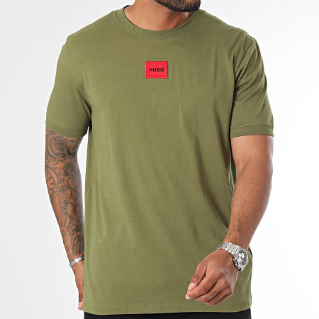 HUGO - Camiseta Diragolino 212 50447978 Verde caqui