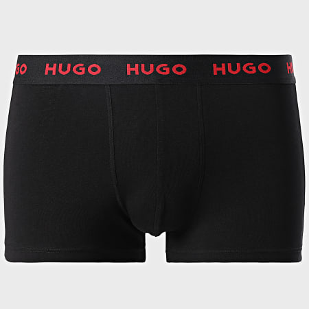 HUGO - Lote de 3 calzoncillos bóxer 50517878 Negro