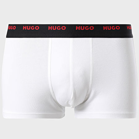 HUGO - Confezione da 5 boxer 50479944 Nero Verde Khaki Bianco Rosso Blu Navy