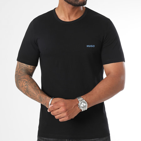 HUGO - Lote de 3 camisetas 50480088 Negro