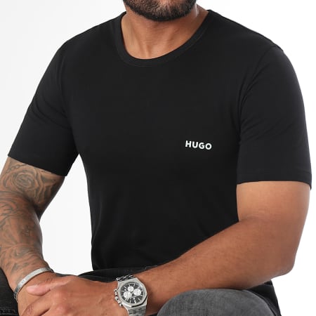 HUGO - Lote de 3 camisetas 50480088 Negro