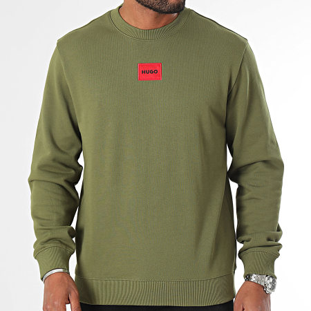 HUGO - Sweat Crewneck Diragol 212 50447964 Vert Kaki