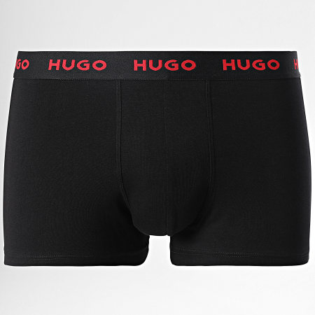 HUGO - Lot De 3 Boxers 50517878 Noir Rouge Vert Kaki