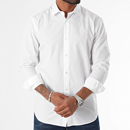 Jack And Jones - Set di 2 camicie a maniche lunghe Joe White Black