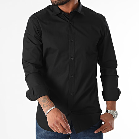 Jack And Jones - Lot De 2 Chemises A Manches Longues Joe Blanc Noir