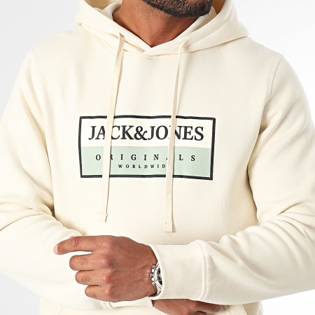 Jack And Jones - Sweat Capuche Frederiks Berg Beige