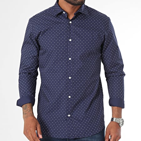 Jack And Jones - Camicia a maniche lunghe blu navy