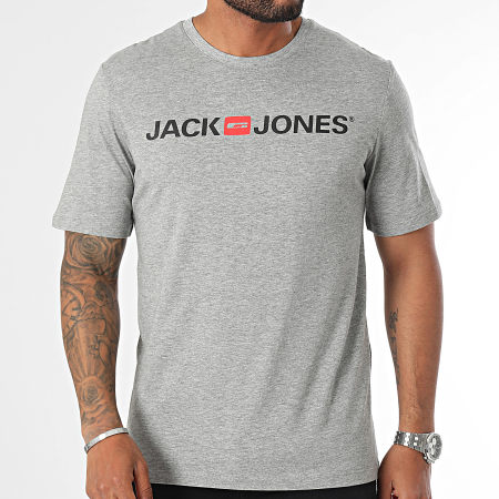 Jack And Jones - Tee Shirt Corp Logo Gris