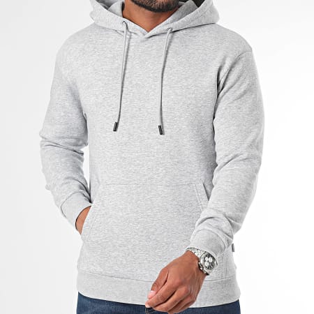 Jack And Jones - Lot De 2 Sweats Capuche Bradley Gris Chiné Noir