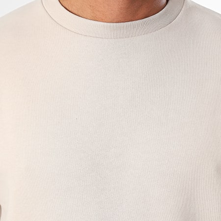 Jack And Jones - Lote de 2 sudaderas Bradley Beige Marrón de cuello redondo