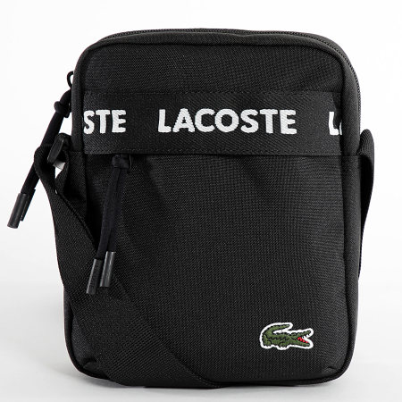 Black lacoste bag discount