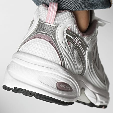 New Balance - 530 MR530SGC Zapatillas Blanco Plata Rosa