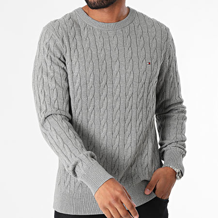 Tommy Hilfiger - Pull Classic Cable 3132 Gris