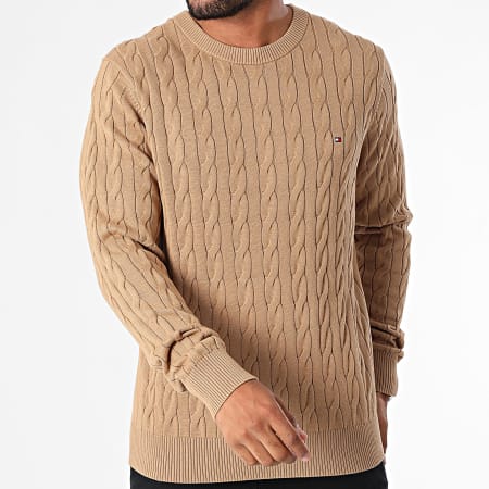 Tommy Hilfiger - Maglia Classic Cable 3132 Cammello