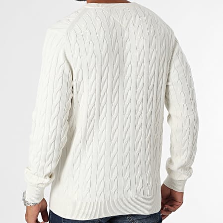 Tommy Hilfiger - Pull Classic Cable 3132 Blanc