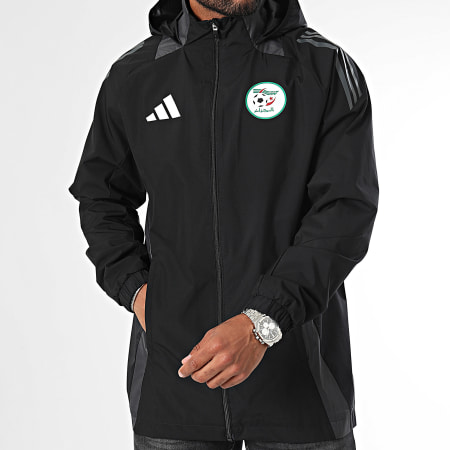 Adidas Sportswear - Algerije Hooded Zip Jas JJ5987 Zwart