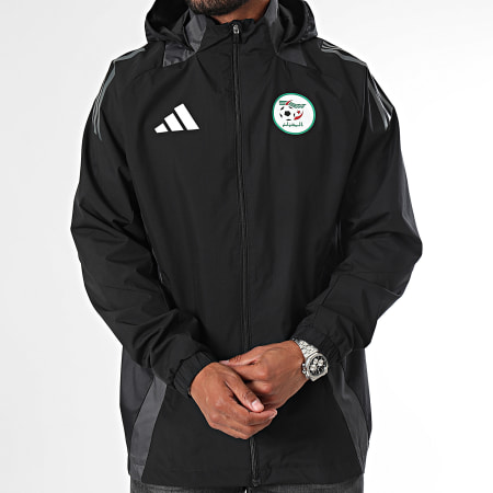 Adidas Performance - Argelia Chaqueta con capucha y cremallera JJ5987 Negro