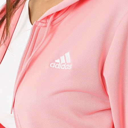 Adidas Sportswear - Tuta da ginnastica lineare da donna IW8632 Rosa