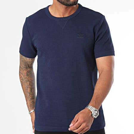 Adidas Originals - Essential Waffle Tee Shirt IY2298 Azul Marino