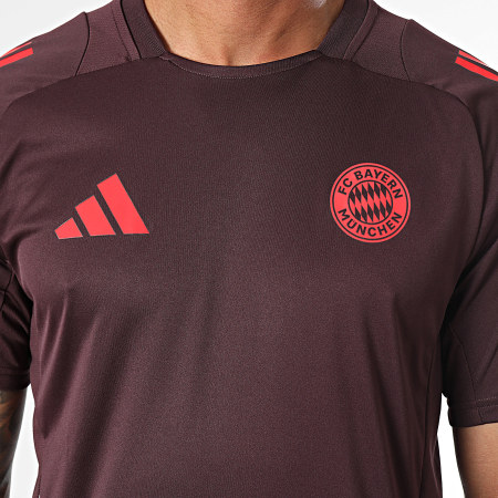 Adidas Performance - Bayern Munich IS9935 Camisa deportiva burdeos con rayas