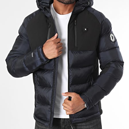 Comme Des Loups - Andorra Navy Blauw Zwart Verwarmd Hooded Dekbed