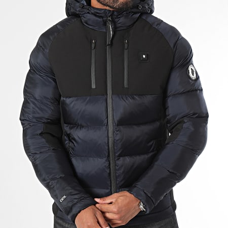 Comme Des Loups - Andorra Navy Blauw Zwart Verwarmd Hooded Dekbed