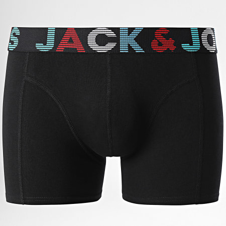 Jack And Jones - Lot De 3 Boxers Ethan Gris chiné Bleu Marine Noir