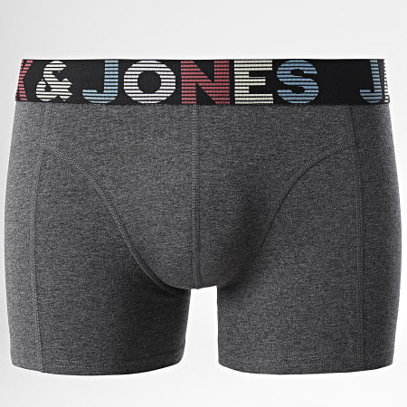 Jack And Jones - Lot De 3 Boxers Ethan Gris chiné Bleu Marine Noir