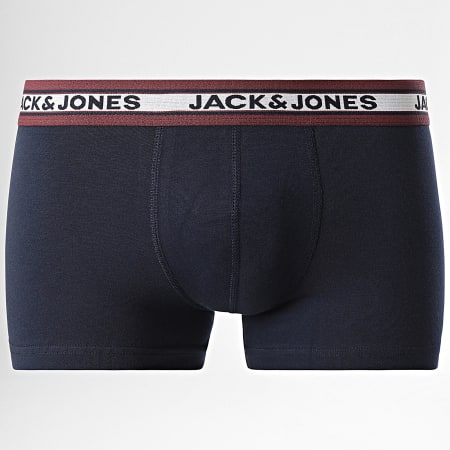 Jack And Jones - Lot De 10 Boxers Solid Gris Chiné Bordeaux Vert Foncé Bleu Marine