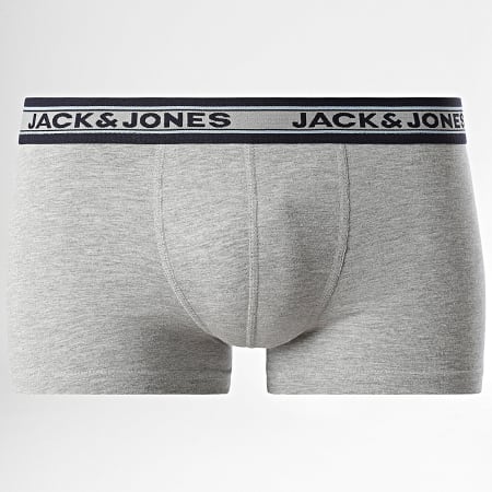 Jack And Jones - Juego de 10 bóxers lisos Gris jaspeado Burdeos Verde oscuro Azul marino