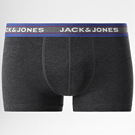 Jack And Jones - Juego de 10 bóxers lisos Gris jaspeado Burdeos Verde oscuro Azul marino