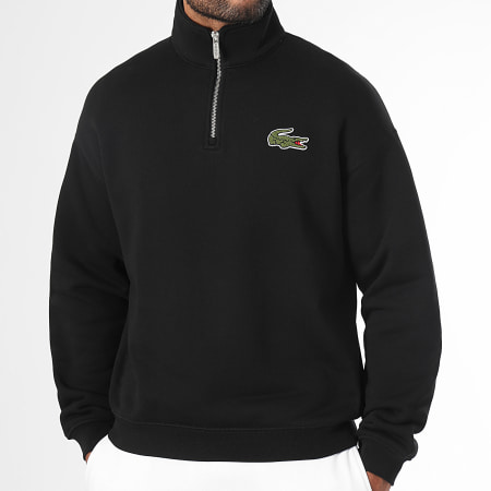 Sweat zippé lacoste noir 2025