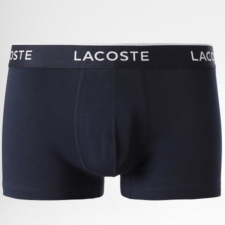 Lacoste - Lote de 3 calzoncillos bóxer azul marino clásico