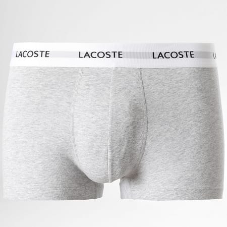 Lacoste - Set van 3 klassieke zwart-witte heidegrijze boxershorts