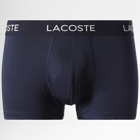 Lacoste - Set van 3 klassieke witte rode marine boxers